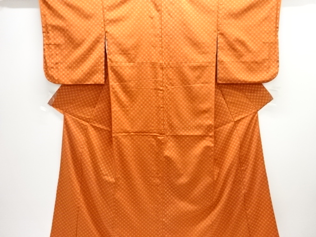 大正ロマン　絣柄織出しお召し着物